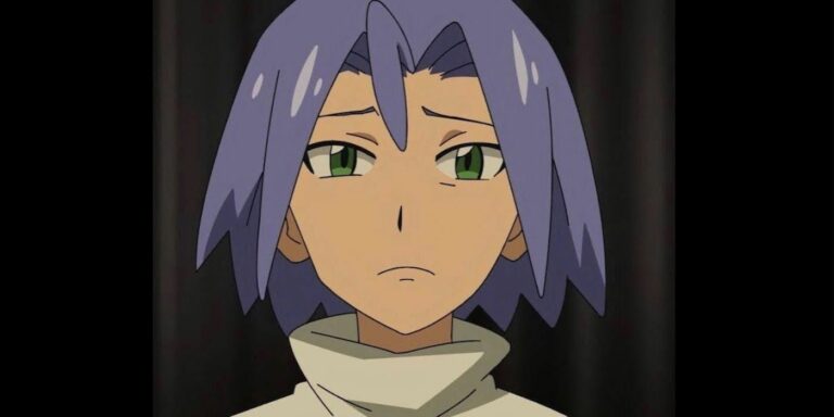 Pokemon's Team Rocket member James looking sad.