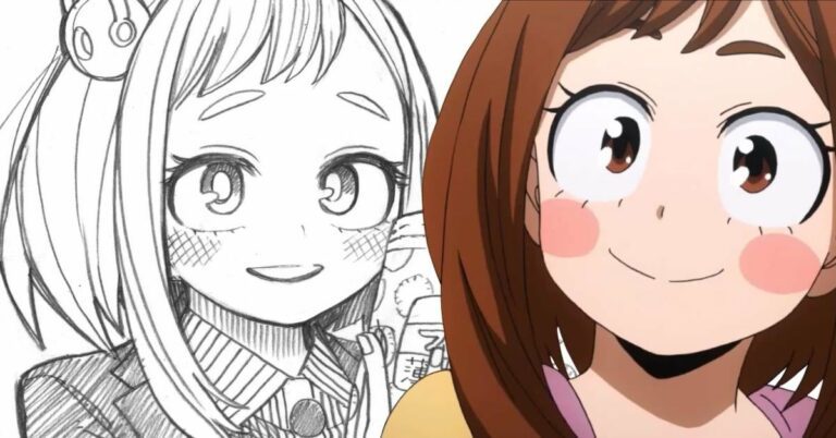 Criador de My Hero Academia compartilha novo esboço de Ochaco