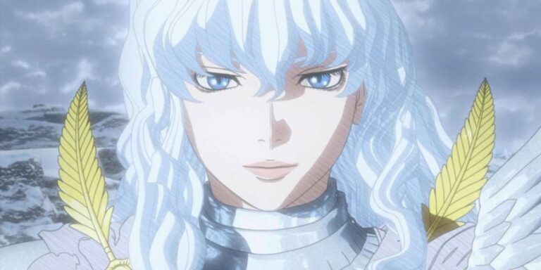 Griffith from Berserk glowing.