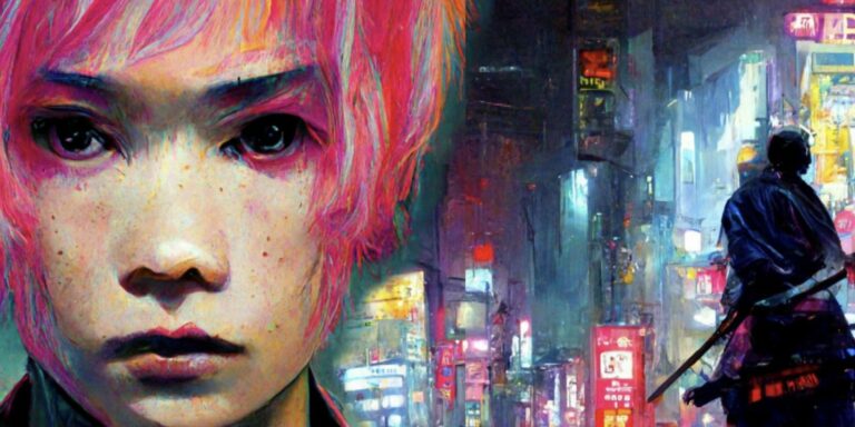 Cyberpunk Peach John Manga Cover Art