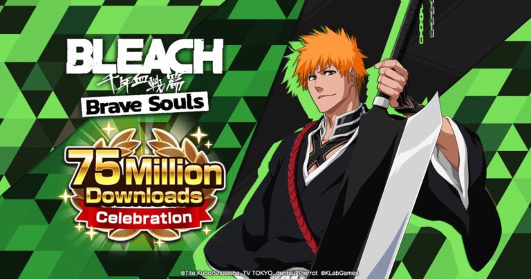 “Bleach: Brave Souls” atinge mais de 75 milhões de downloads em todo o mundo!  Campanha de Comemoração Começa Hoje!