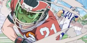 eyeshield 21 sena carryign the football