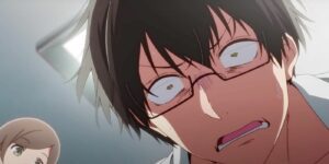 Oshi no Ko's Gorou Amemiya reacts with shock at the discovery of Ai's pregnancy