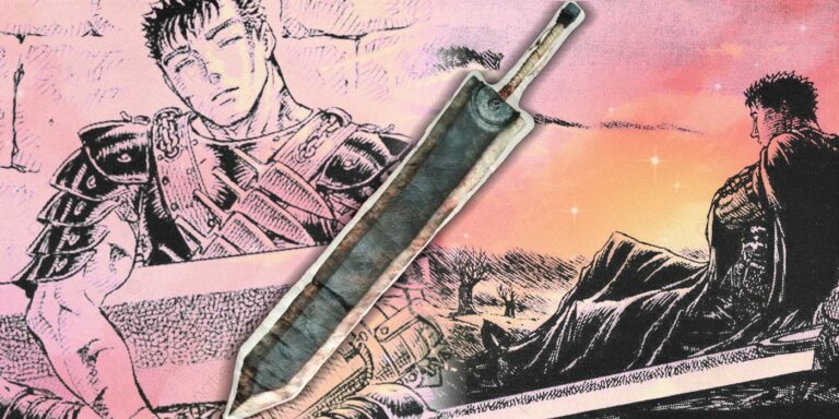 Guts sleeping and Dragon Slayer Pillow