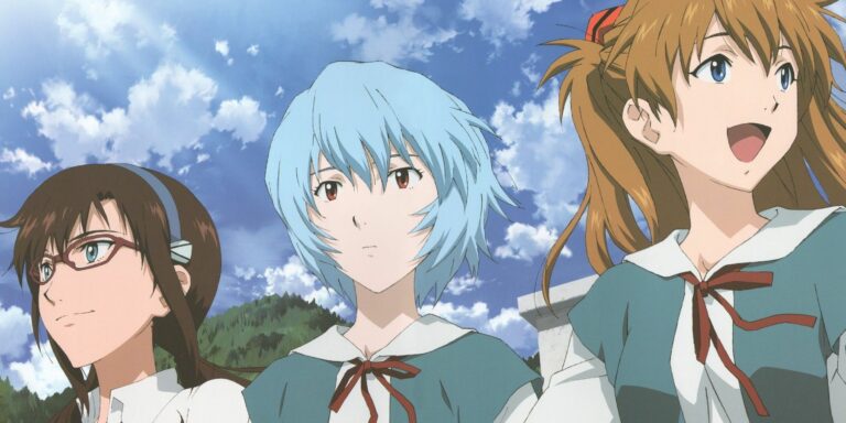 Rei Mari and Asuka Neon Genesis Evangelion