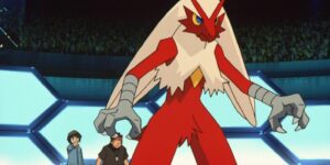 Blaziken in Pokemon.