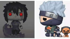Naruto Sasuke Uchiha e Kakashi com Pakkun Funko Pop exclusivos lançados hoje