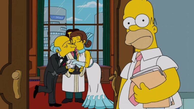 Burns se casa no mais novo episódio