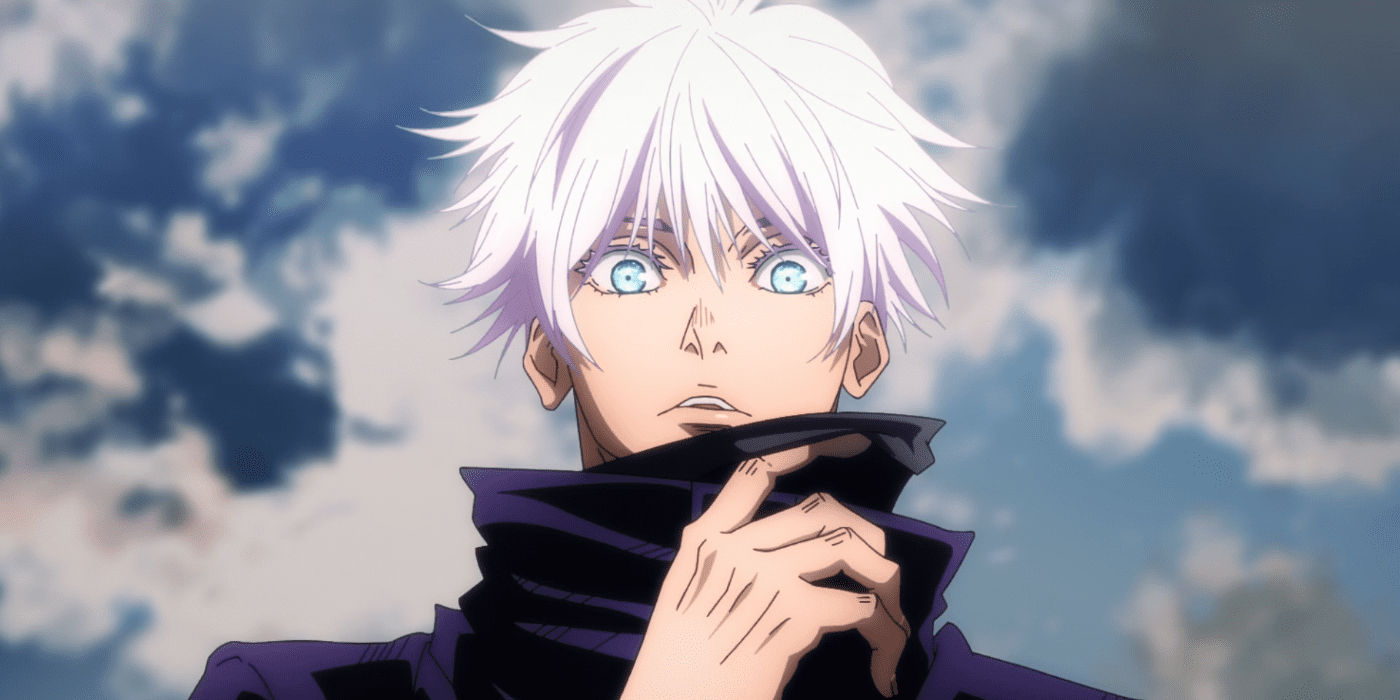 Os olhos de Gojo Satoru em Jujutsu Kaisen