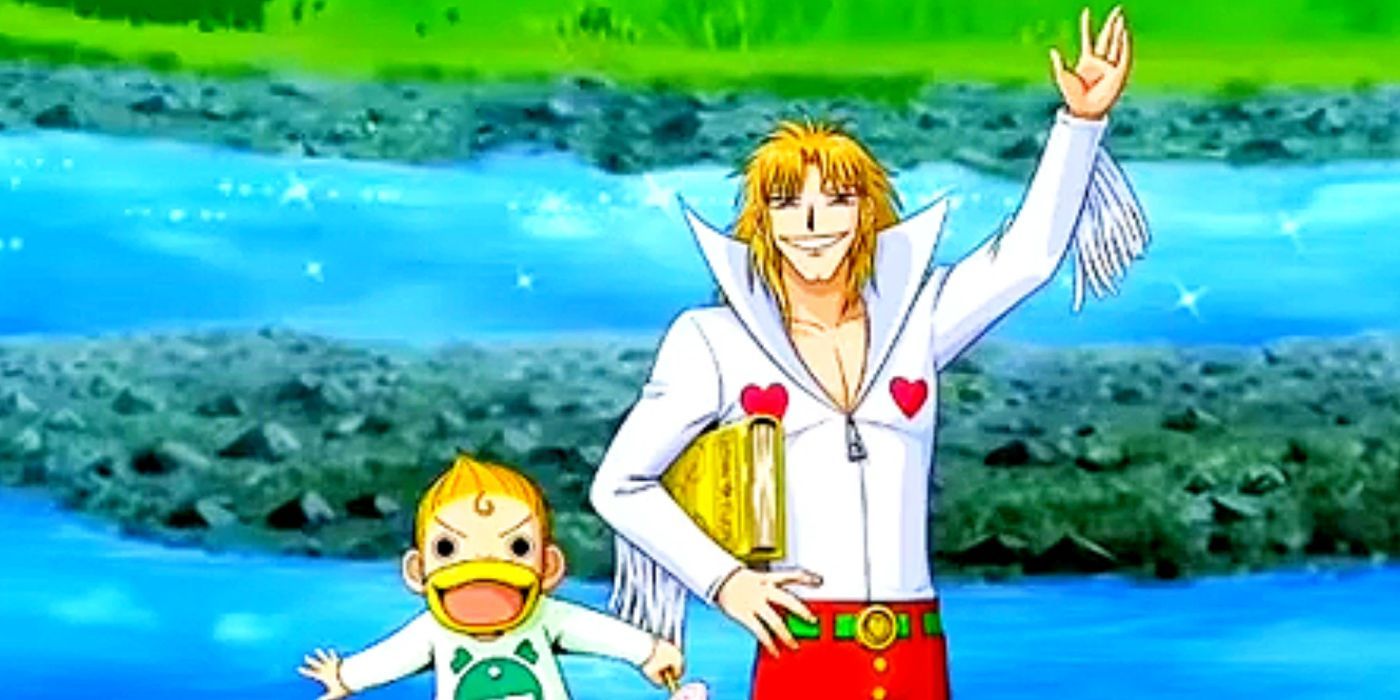 Parco Folgore e Kanchome acenando em Zatch Bell!