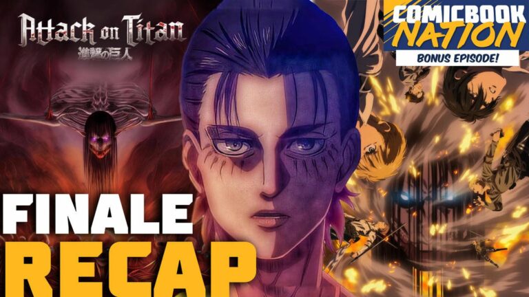Discussão final do anime Attack on Titan e podcast de recapitulação da série de TV