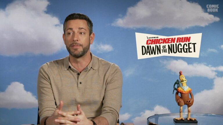 Diretor de Chicken Run 2 elogia o momento cômico de Zachary Levi