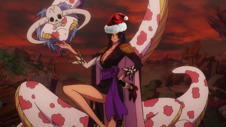 Anéis de cosplay de uma peça nas férias com Boa Hancock