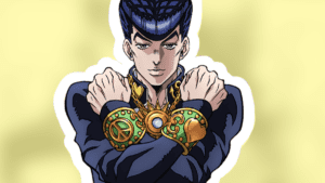 Superfícies de romance leve com machado com arte de Hirohiko Araki