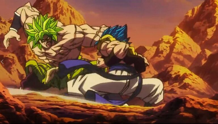 Estátua épica de Dragon Ball Super homenageia Super Saiyan Blue Gogeta vs Broly