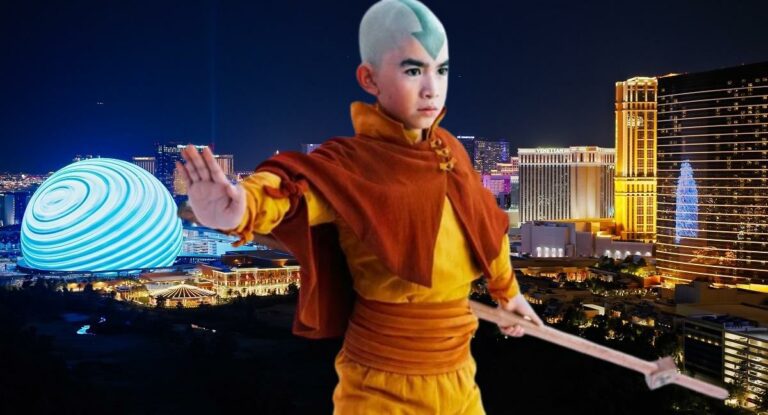 O Último Mestre do Ar assume o controle da esfera de Las Vegas para a estreia do Hype