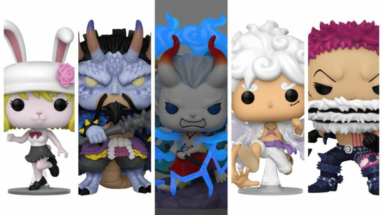 One Piece Yamato Man Beast Form Funko Pops Junte-se a Luffy Gear 5, Katakuri e muito mais