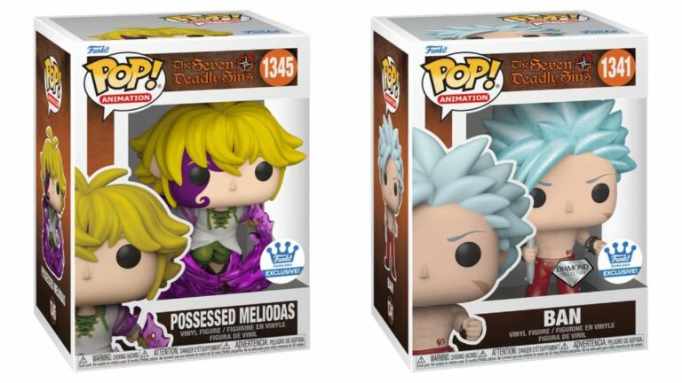 The Seven Deadly Sins Funko Pops adiciona Possessed Meliodas e Diamond Ban exclusivos